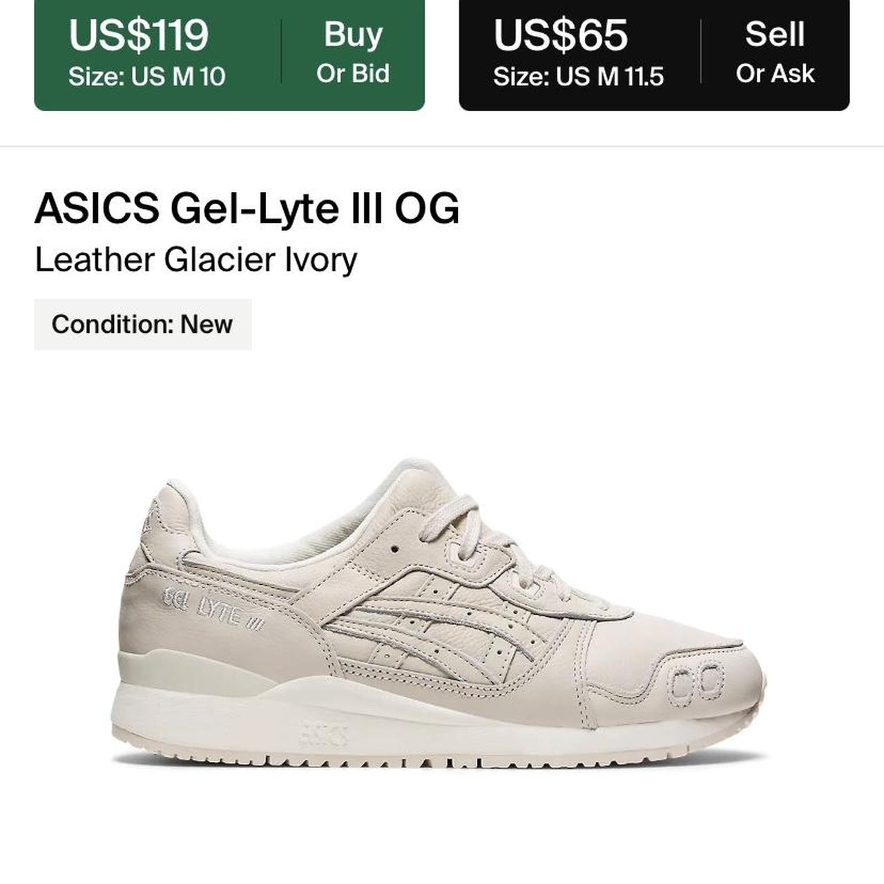 ASICS gel lyte iii - Ivory/Cream popular sz 11.5