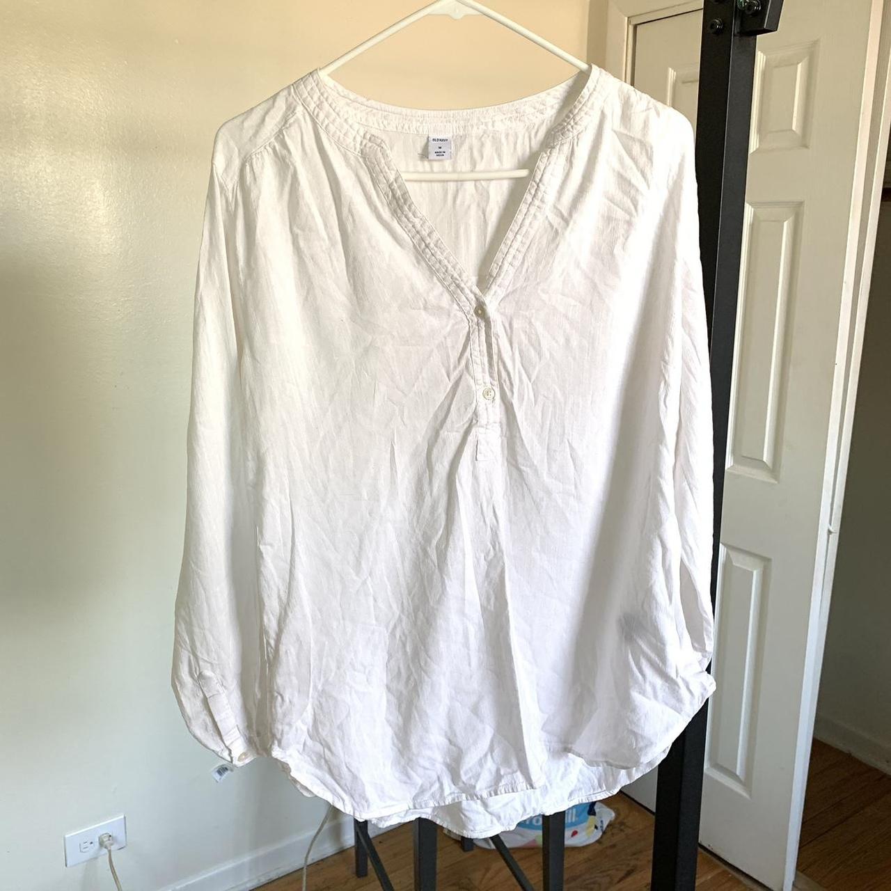 Women’s Top Long Sleeve Old Navy Size M stain shown... - Depop