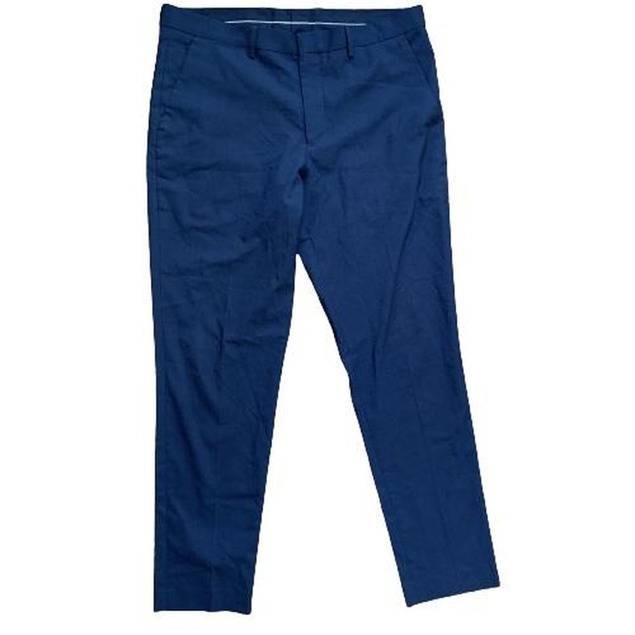 Navy Blue Dress Pants Good Condition Size... - Depop