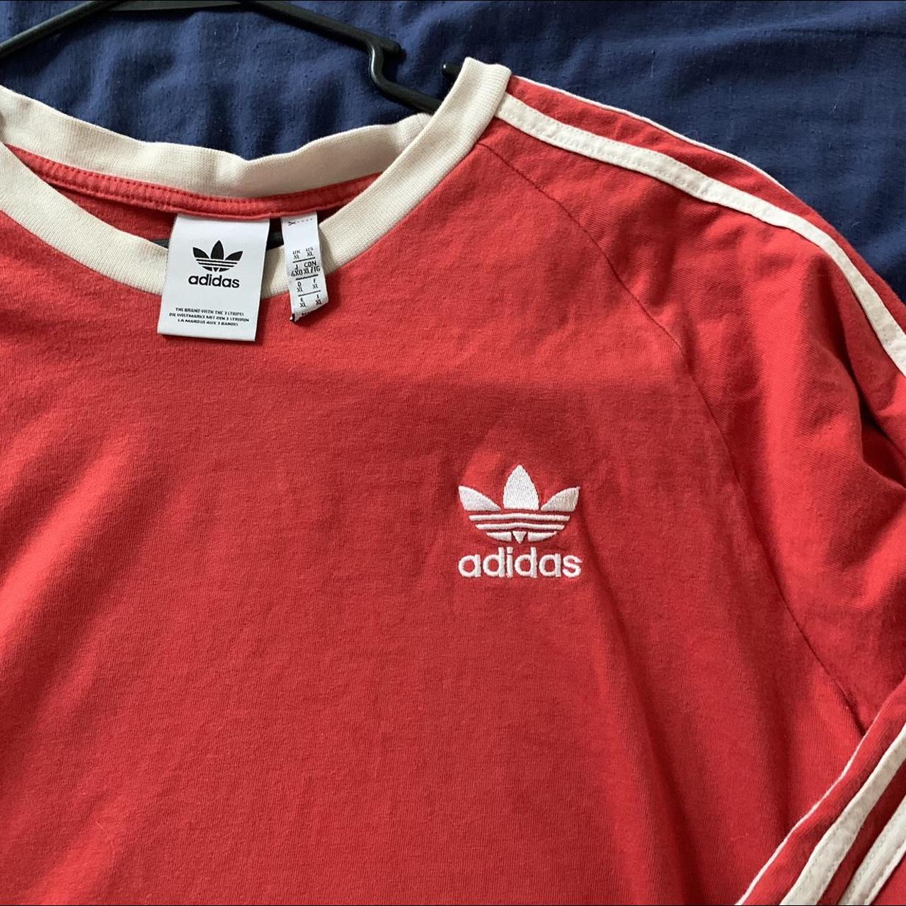 adidas Originals 3 Stripes | Longsleeve Tee Size... - Depop