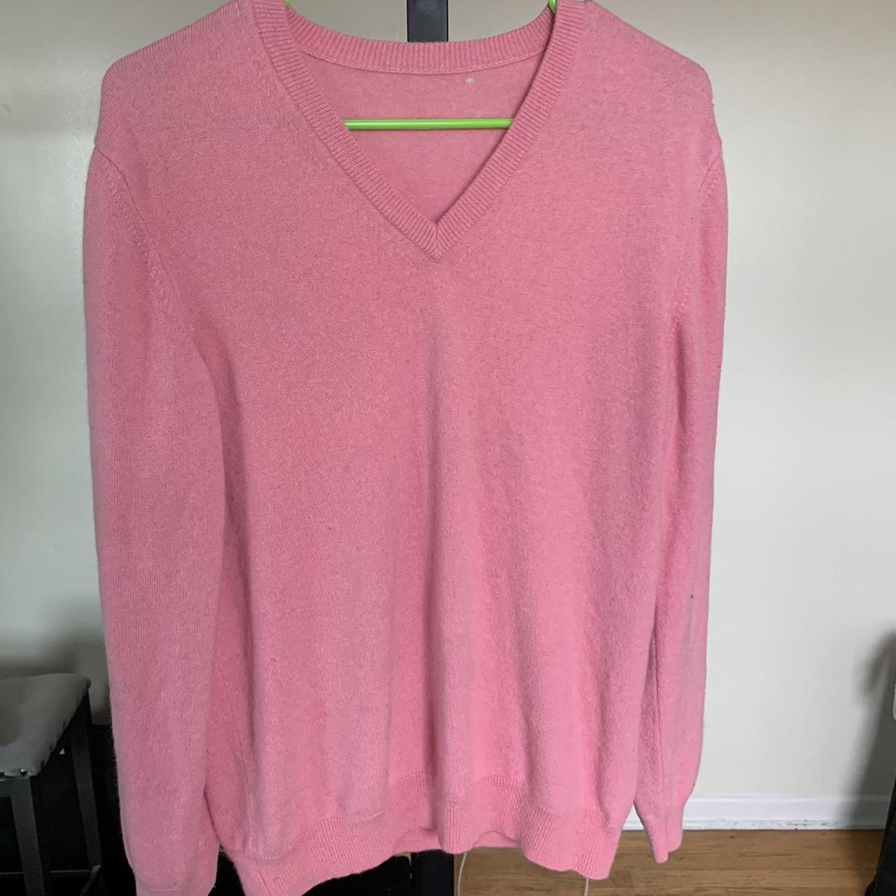 Pastel Pink | Long Sleeve Sweater | Tagless Fits... - Depop