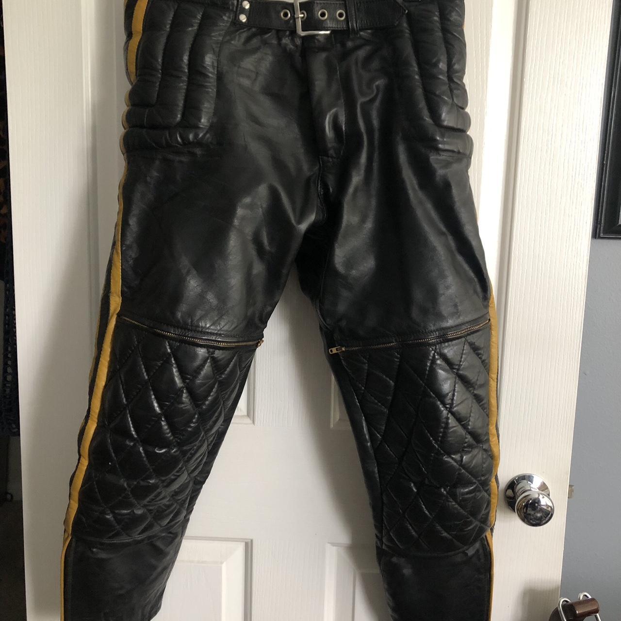 Vintage Leather Motorcycle Riding Pants | EBTH