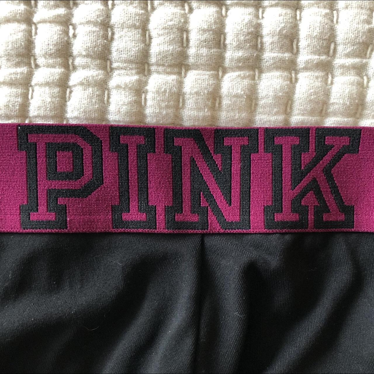 victoria's secret pink yoga black high rise leggings - Depop