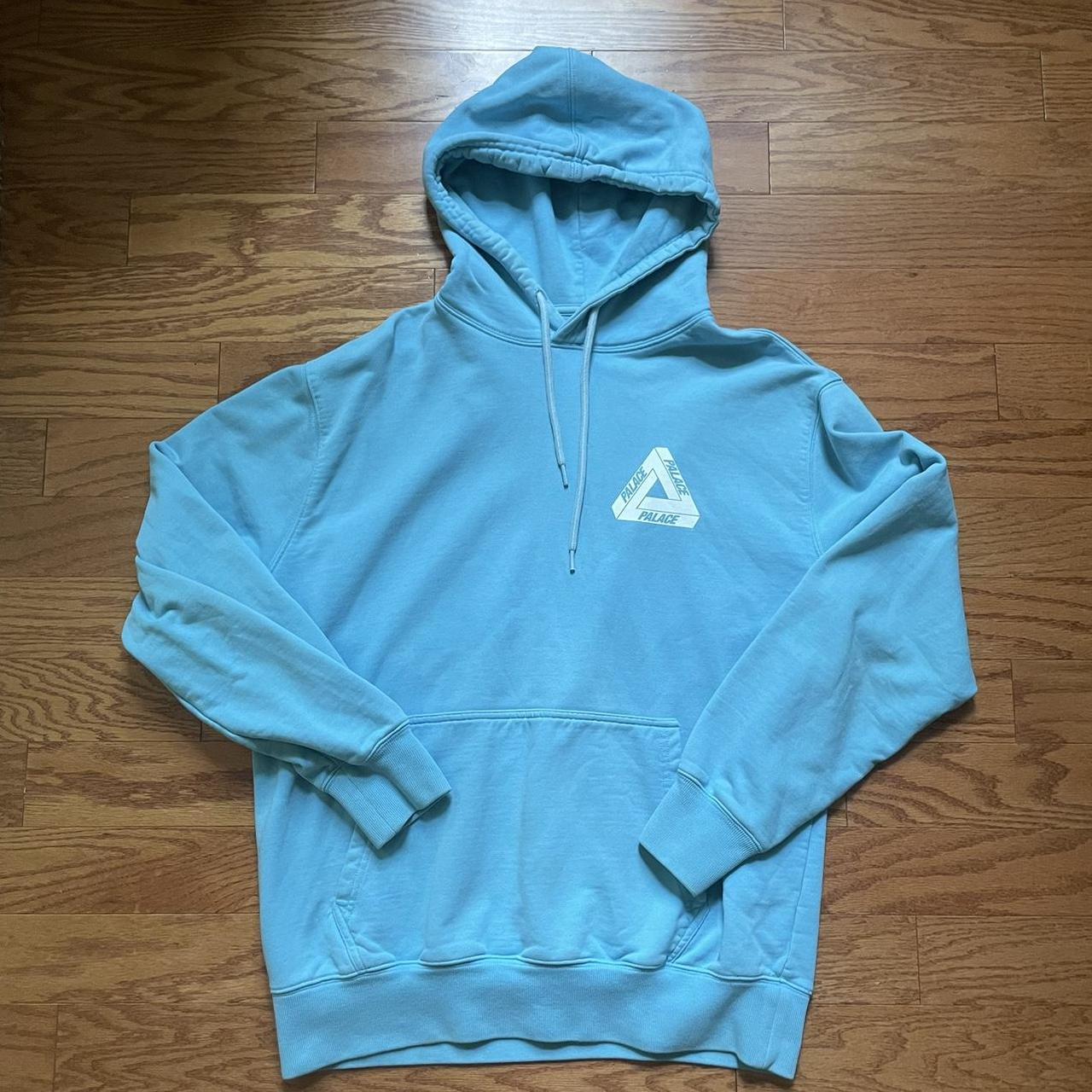 Palace aqua tri ferg hoodie One very faint stain | Depop