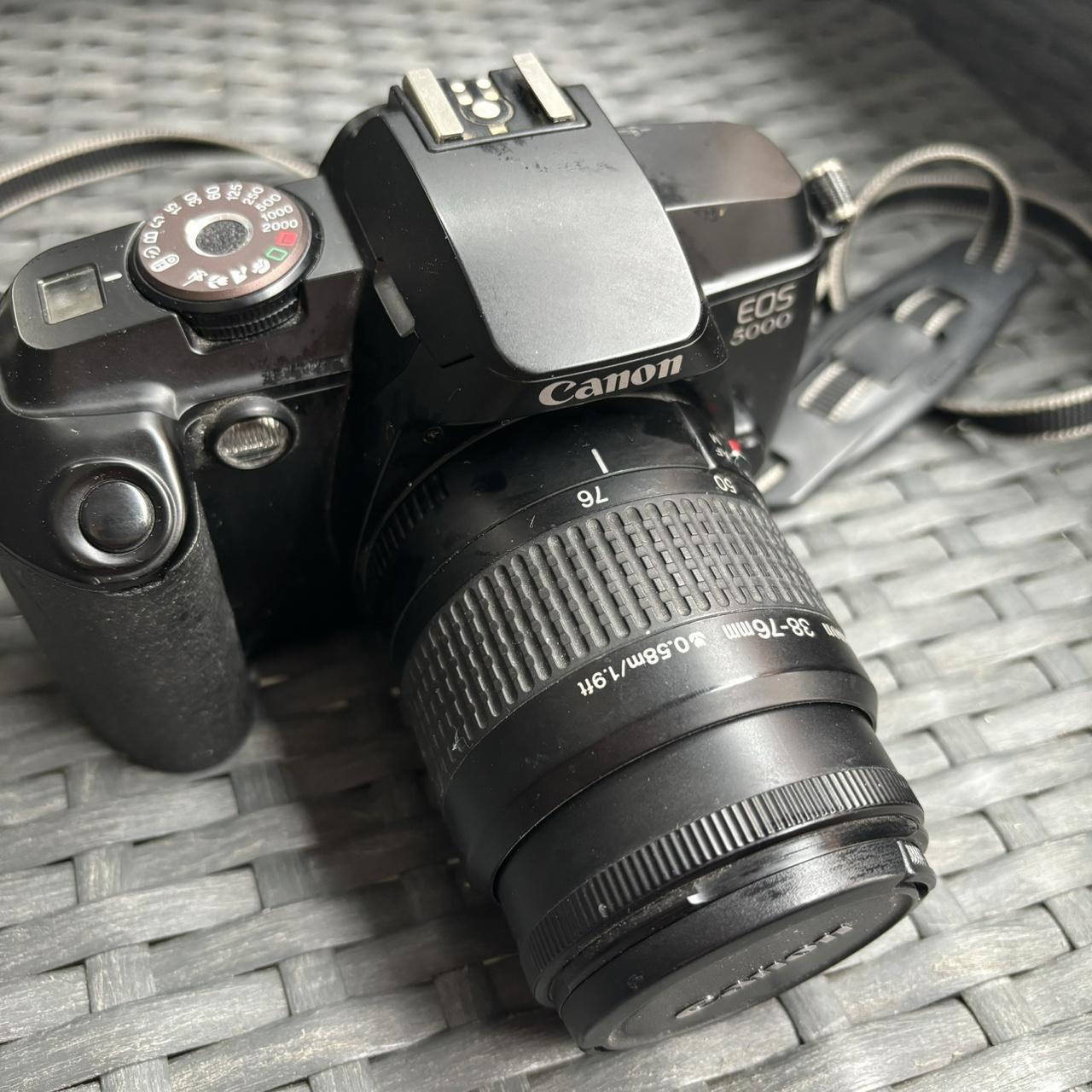 Canon EOS 5000 SLR 35mm Film Camera 38-76mm Lens... - Depop