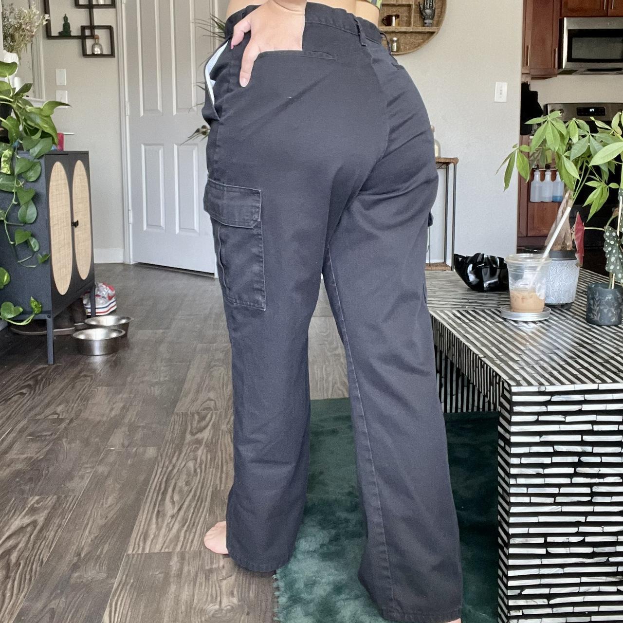 Dickies Women's FLEX Slim Fit Bootcut Pants Size 12 - Depop