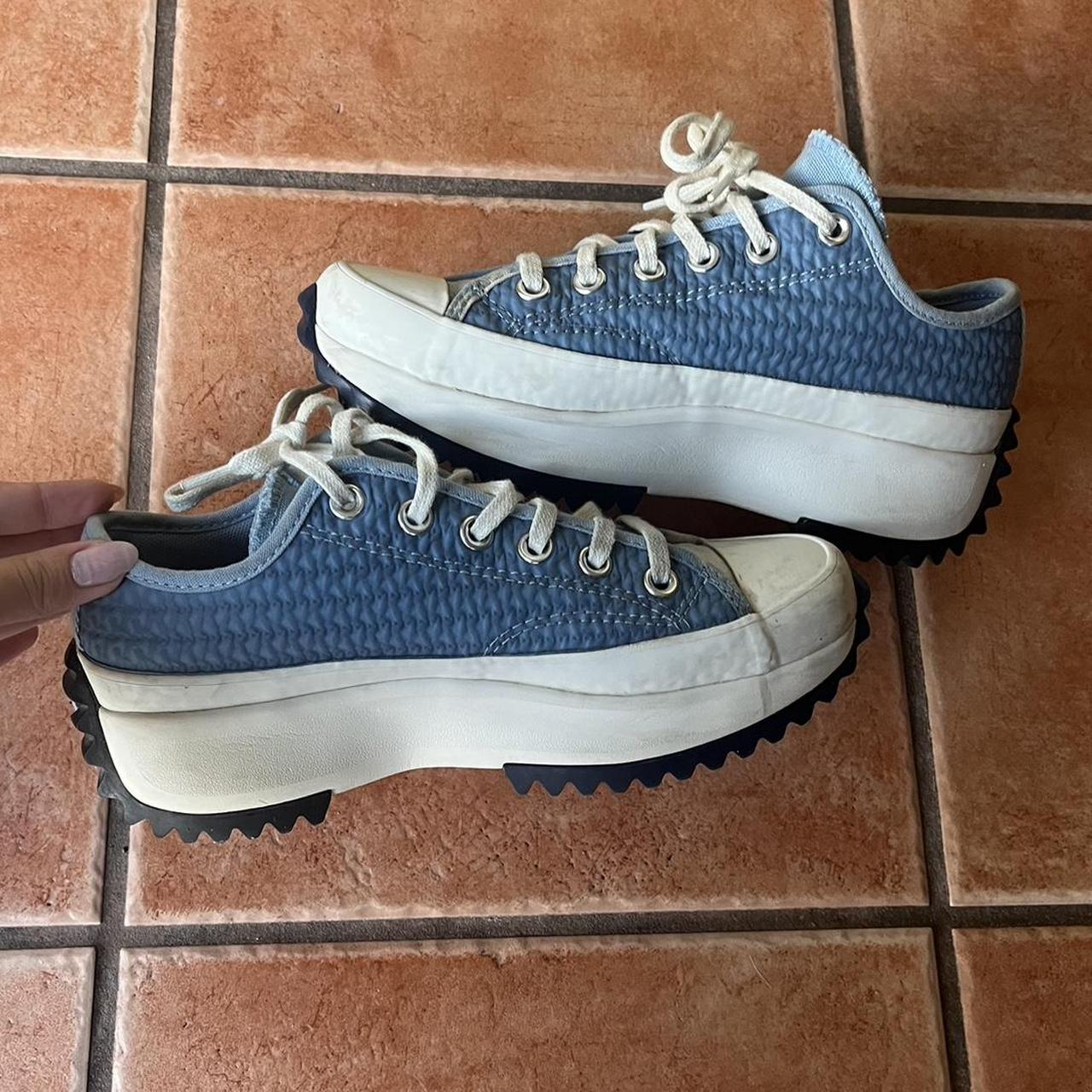 Blue platform outlet converse