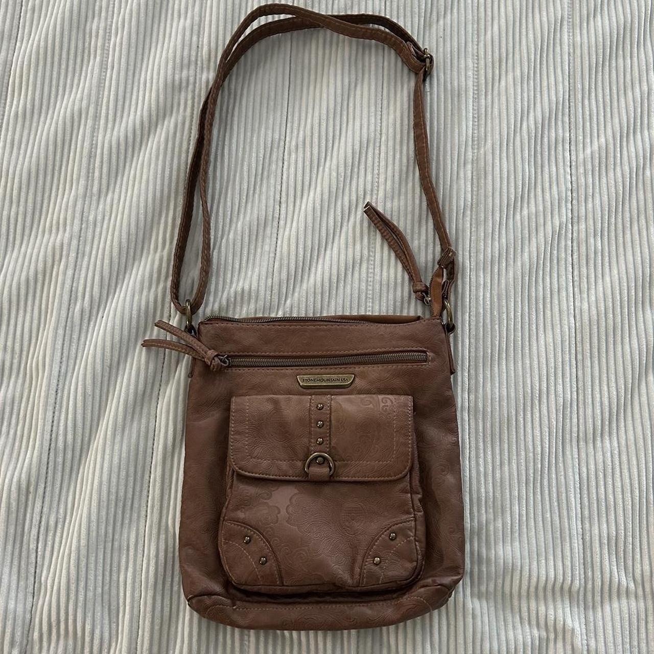 Brown Crossbody Bag With Pockets Open 2 Offers - Depop