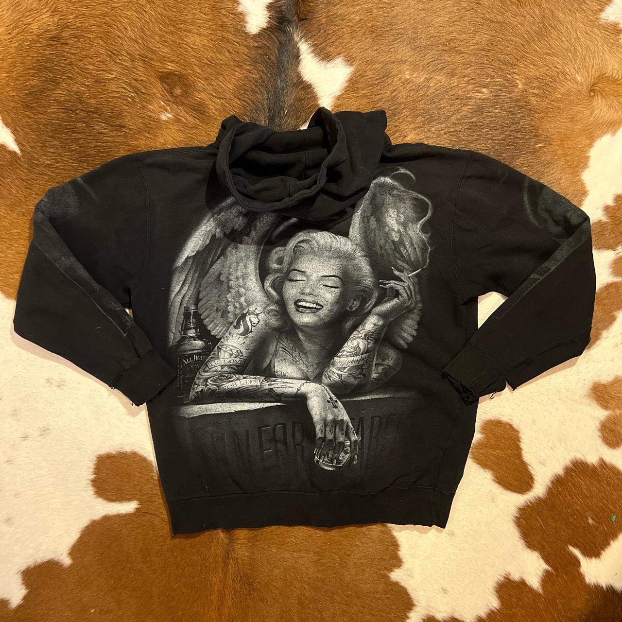 Black marilyn monroe outlet hoodie