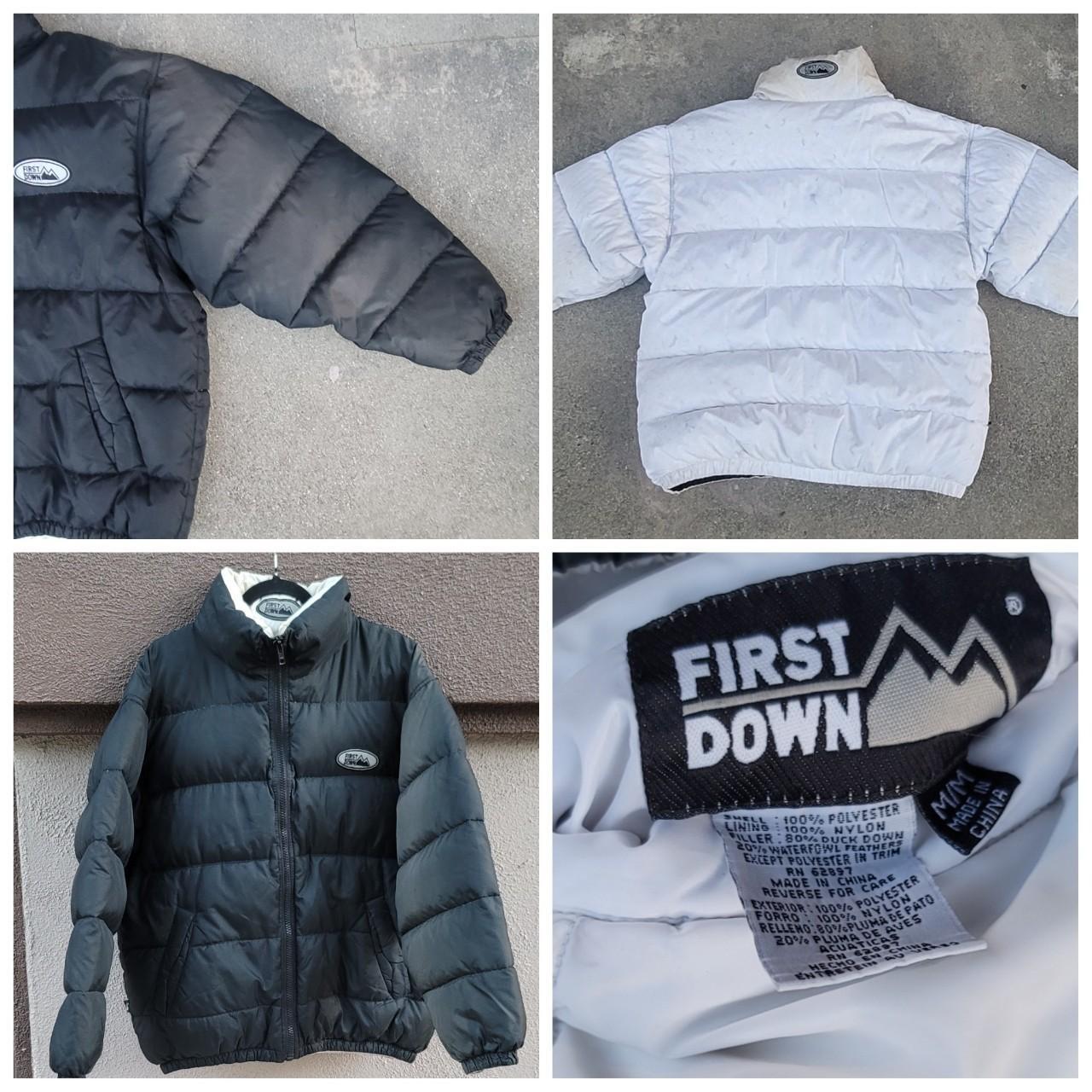 Vtg First Down Reversible Puffer Jacket. Good... - Depop