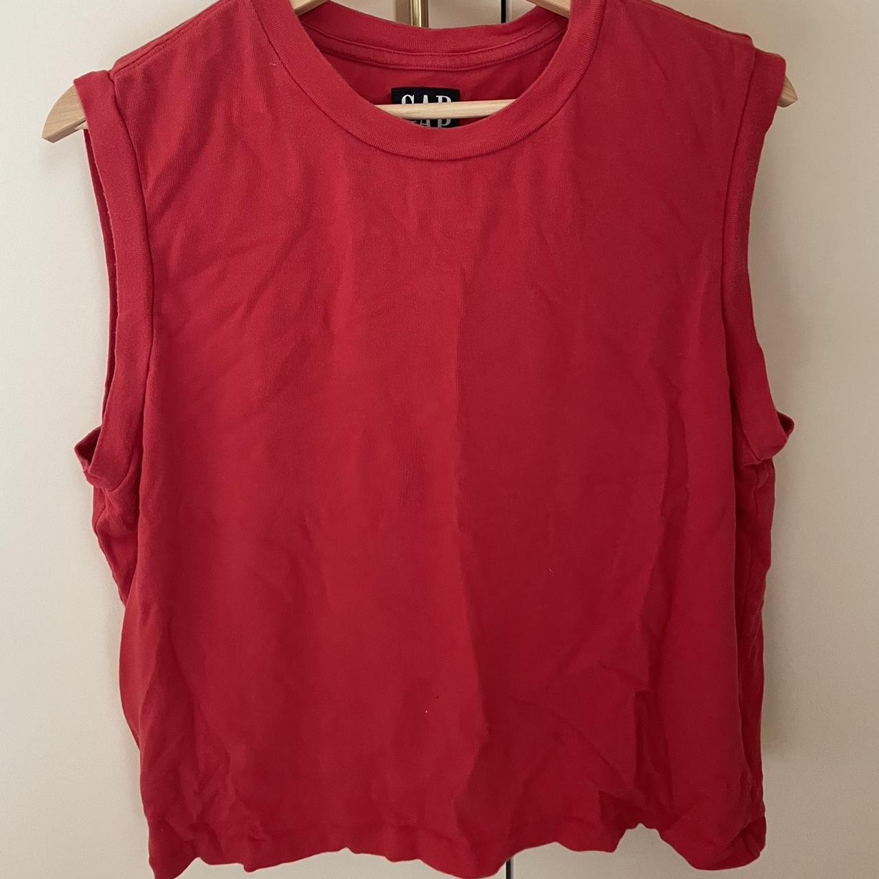 Women's Red Vest Depop