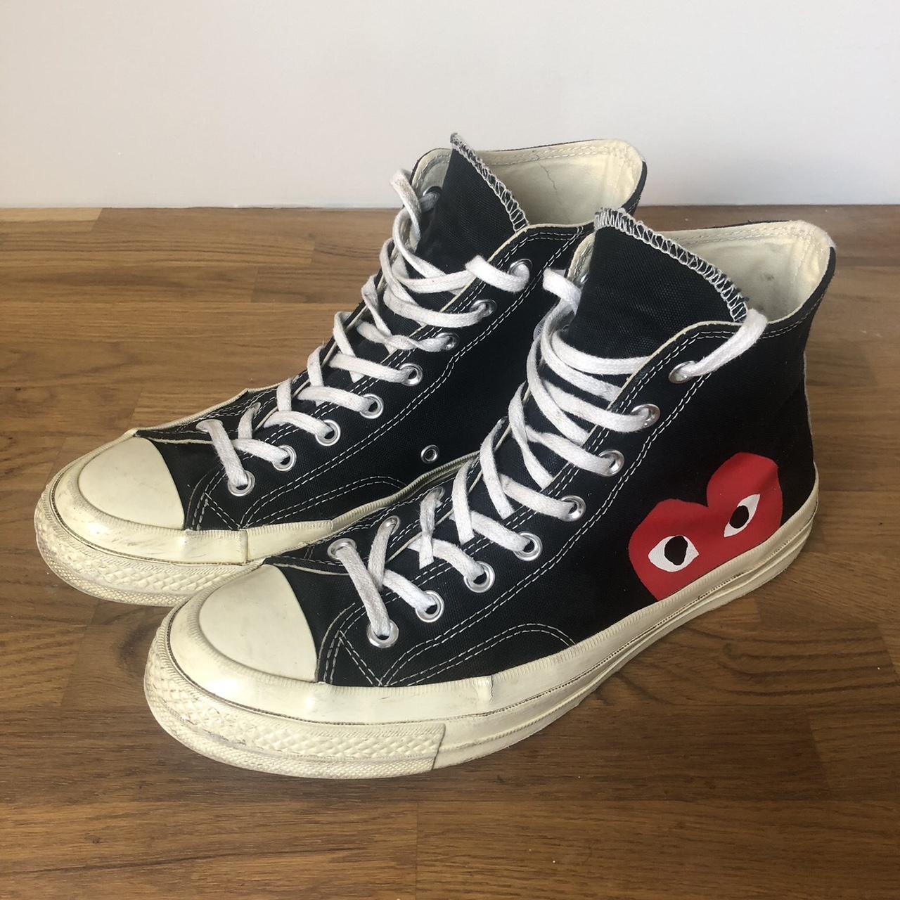 Comme Des Garcon Converse Excellent worn. Depop