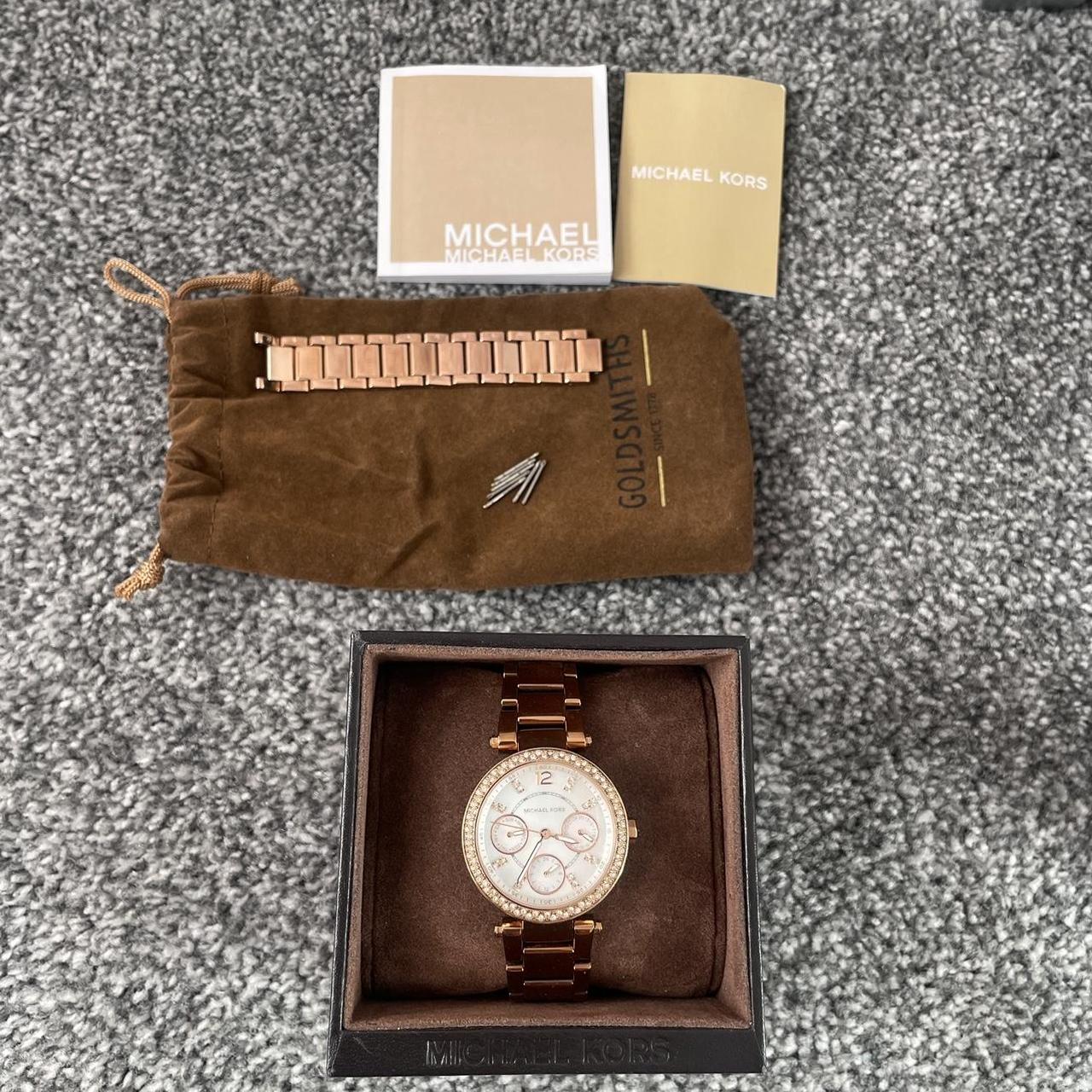 Michael Kors Parker stone set rose gold plated. Depop