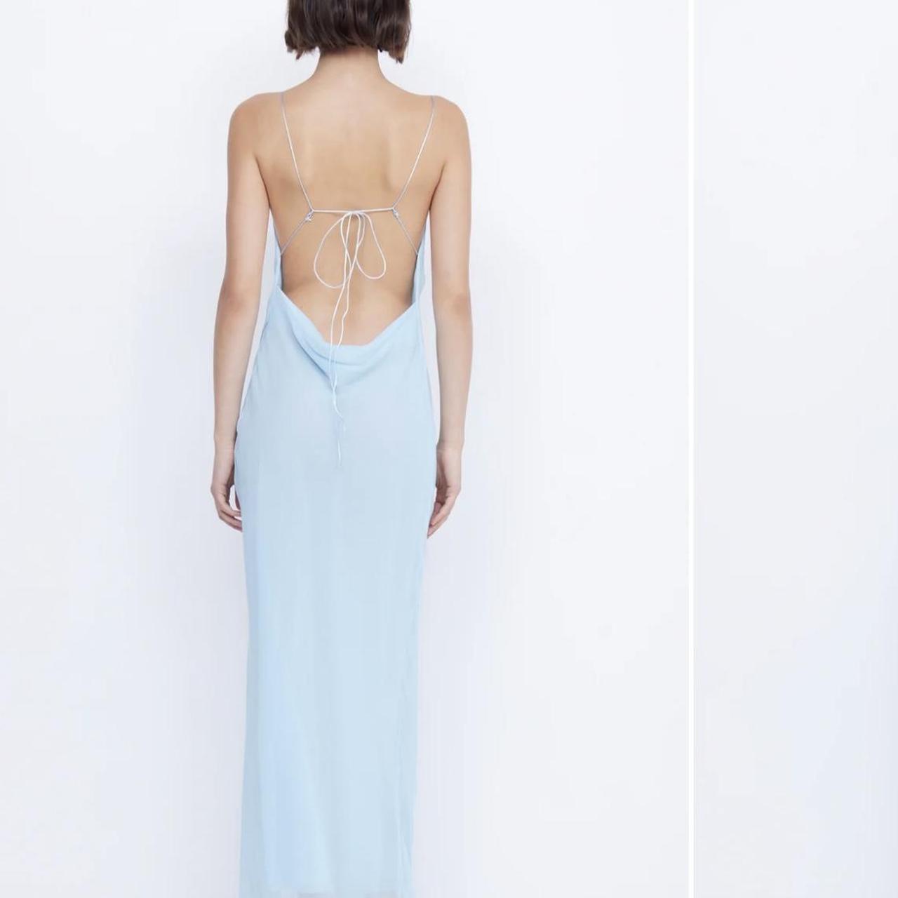 【関税込み】BEC + BRIDGE ブルー Elzette マキシドレス Bec and Bridge - ELZETTE SPLIT MAXI DRESS Size | Depop