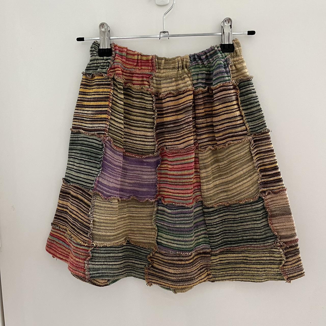Tree of life patchwork skirt Size s/m - Depop