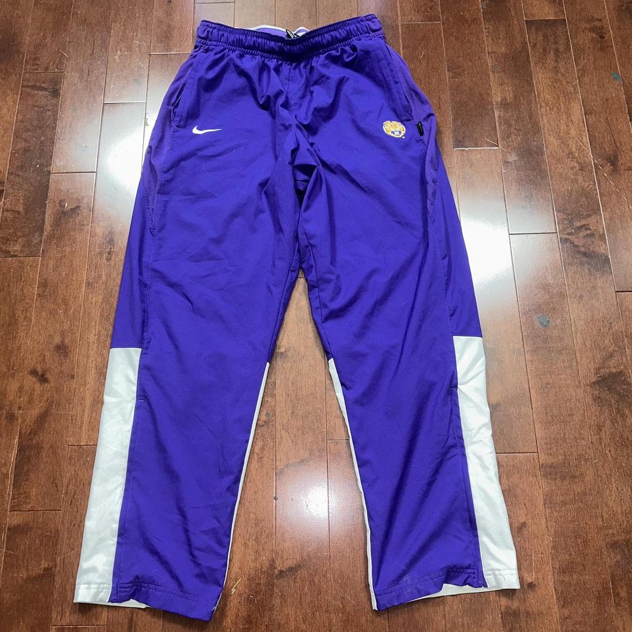 Nike Mizzou purple sweatpants Women’s XL Has stanza... - Depop