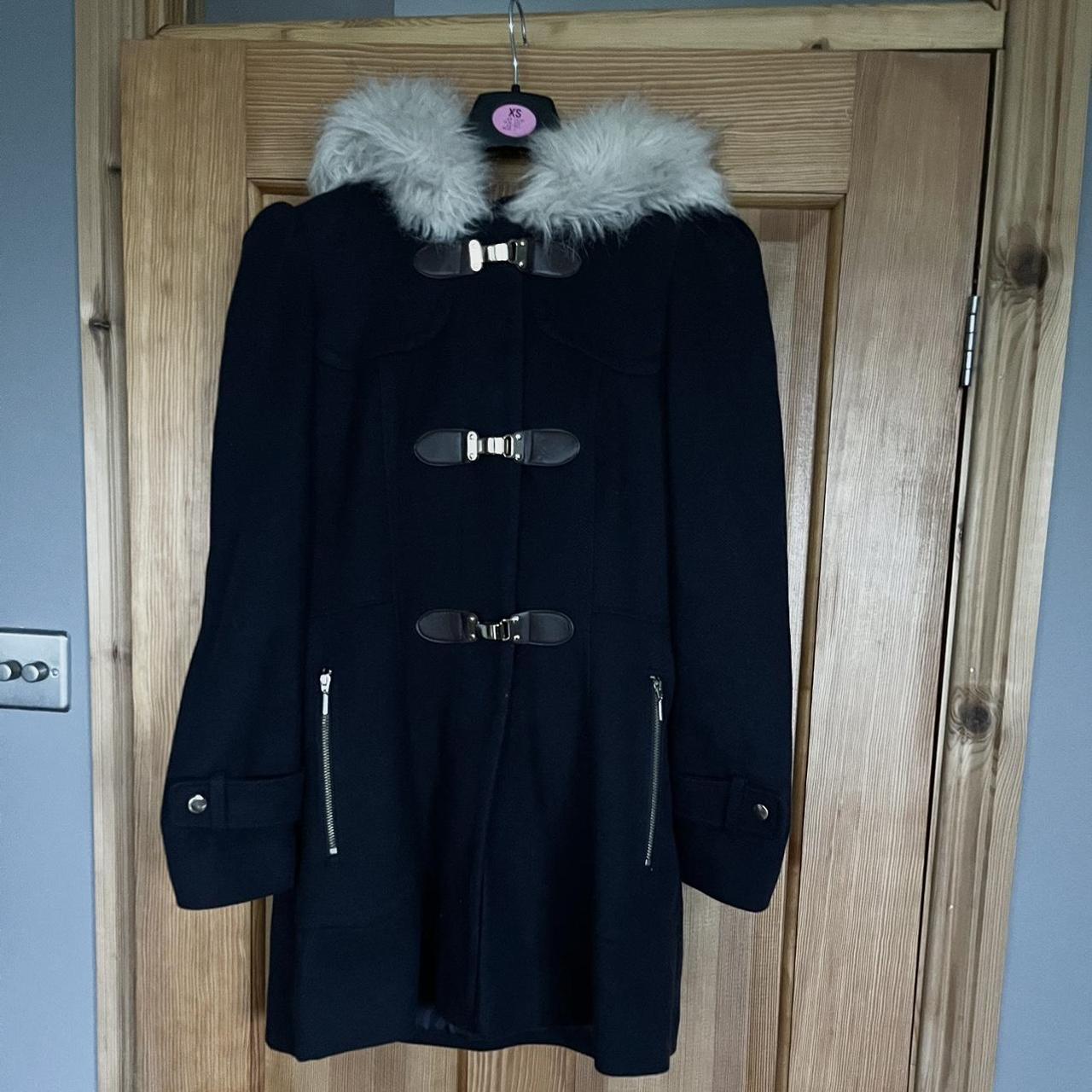 Miss selfridge navy coat best sale