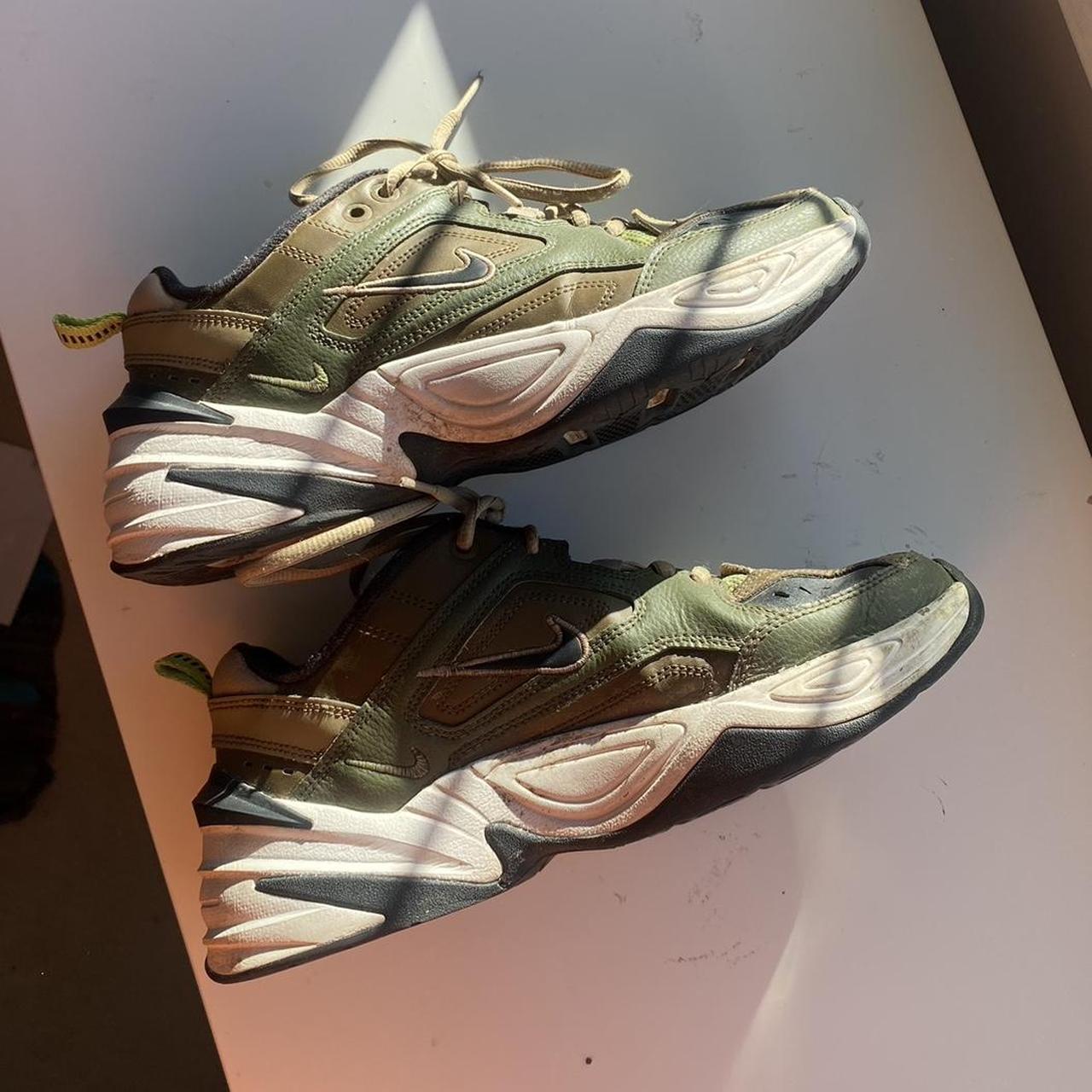 Nike khaki cheap m2k tekno trainers