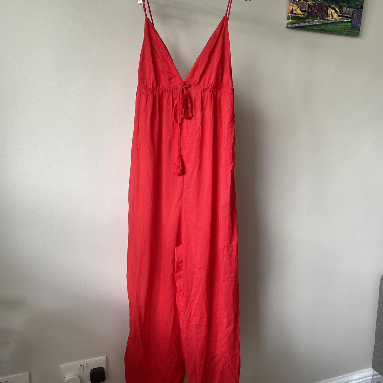 Whistles red beach jumpsuit with Depop