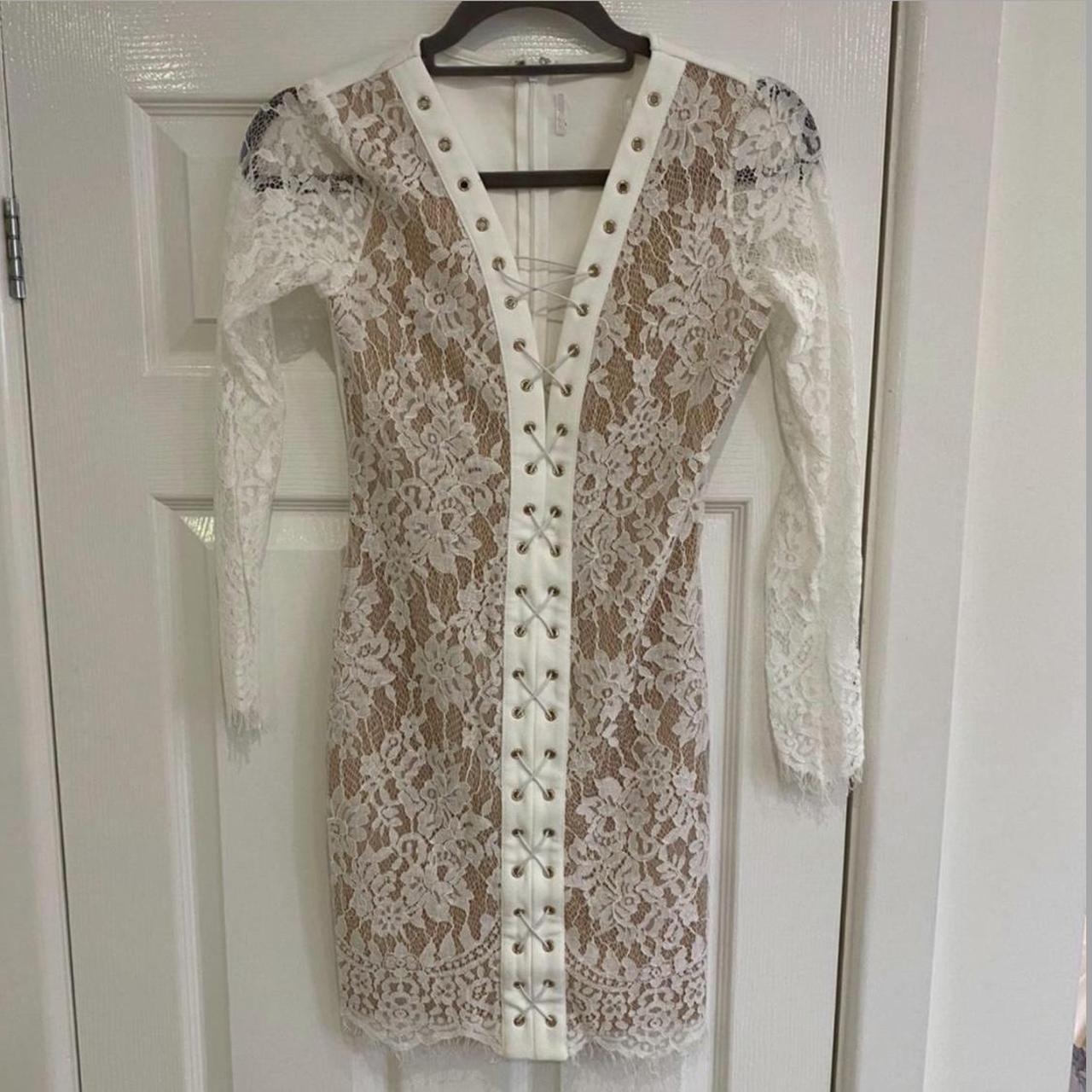 Forever unique white lace dress best sale