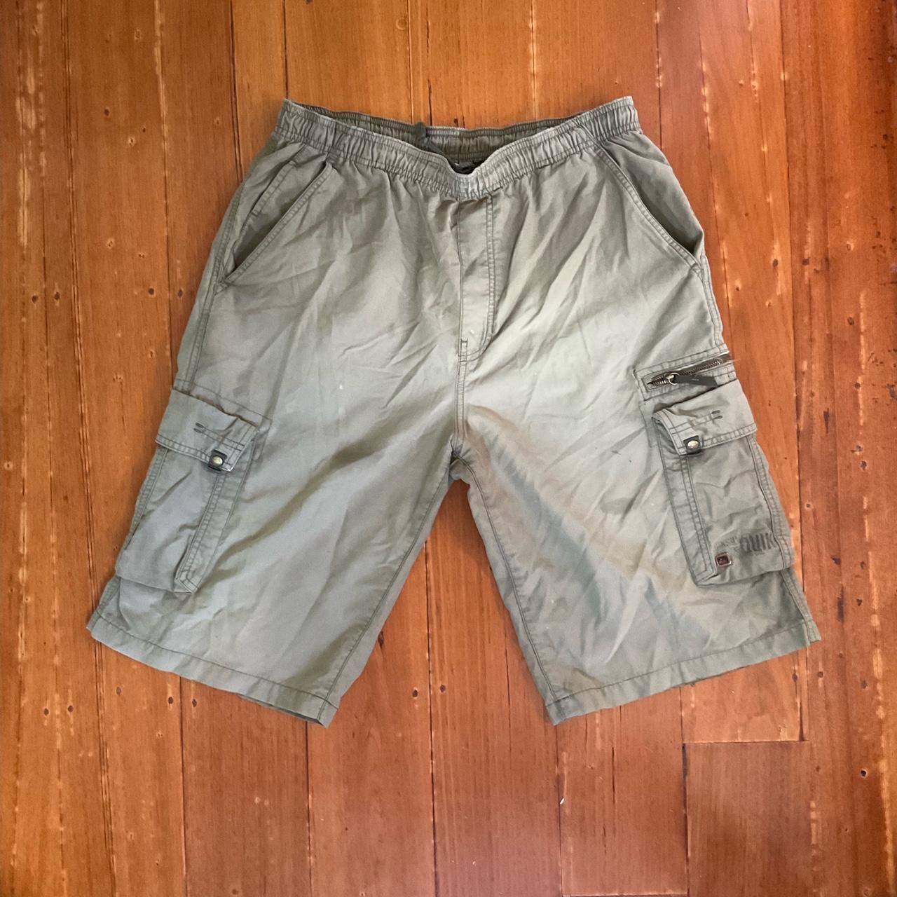 Rip curl army green cargo shorts surfwear - Depop