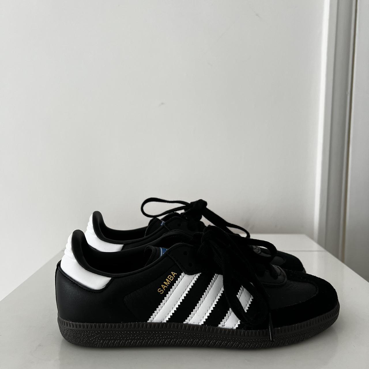 Black Adidas Samba OG - size 3.5 - not worn and in... - Depop