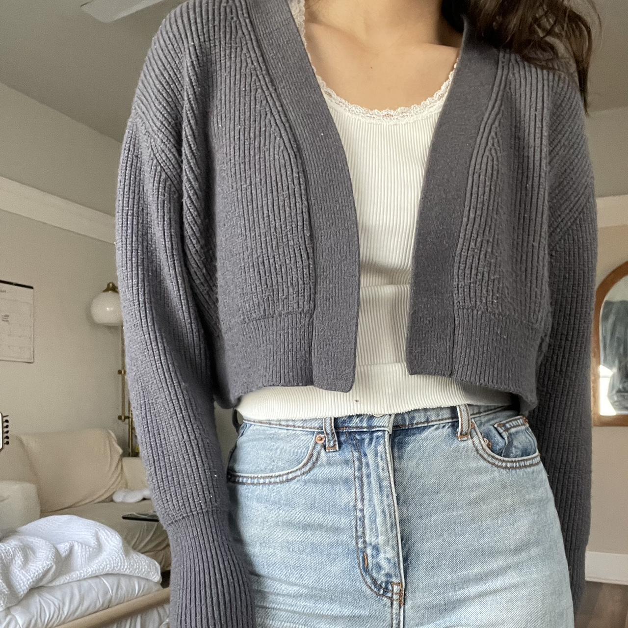 Zara Women's Grey Cardigan | Depop