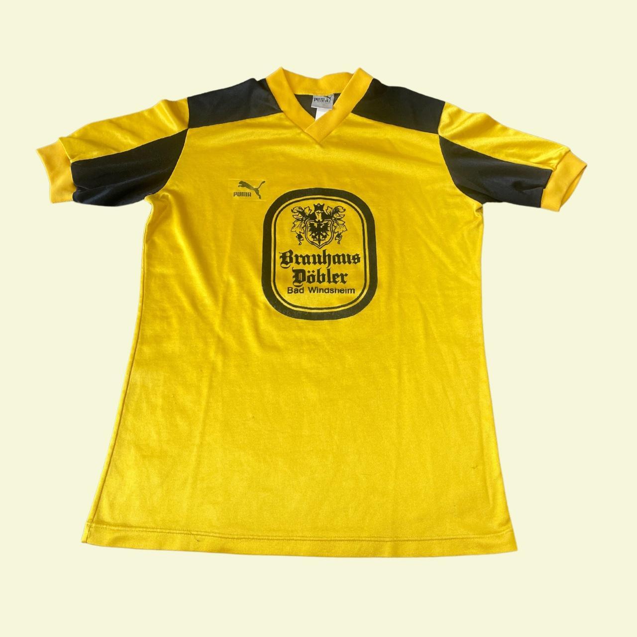Vintage Puma 1980s template / amateur football shirt | Depop