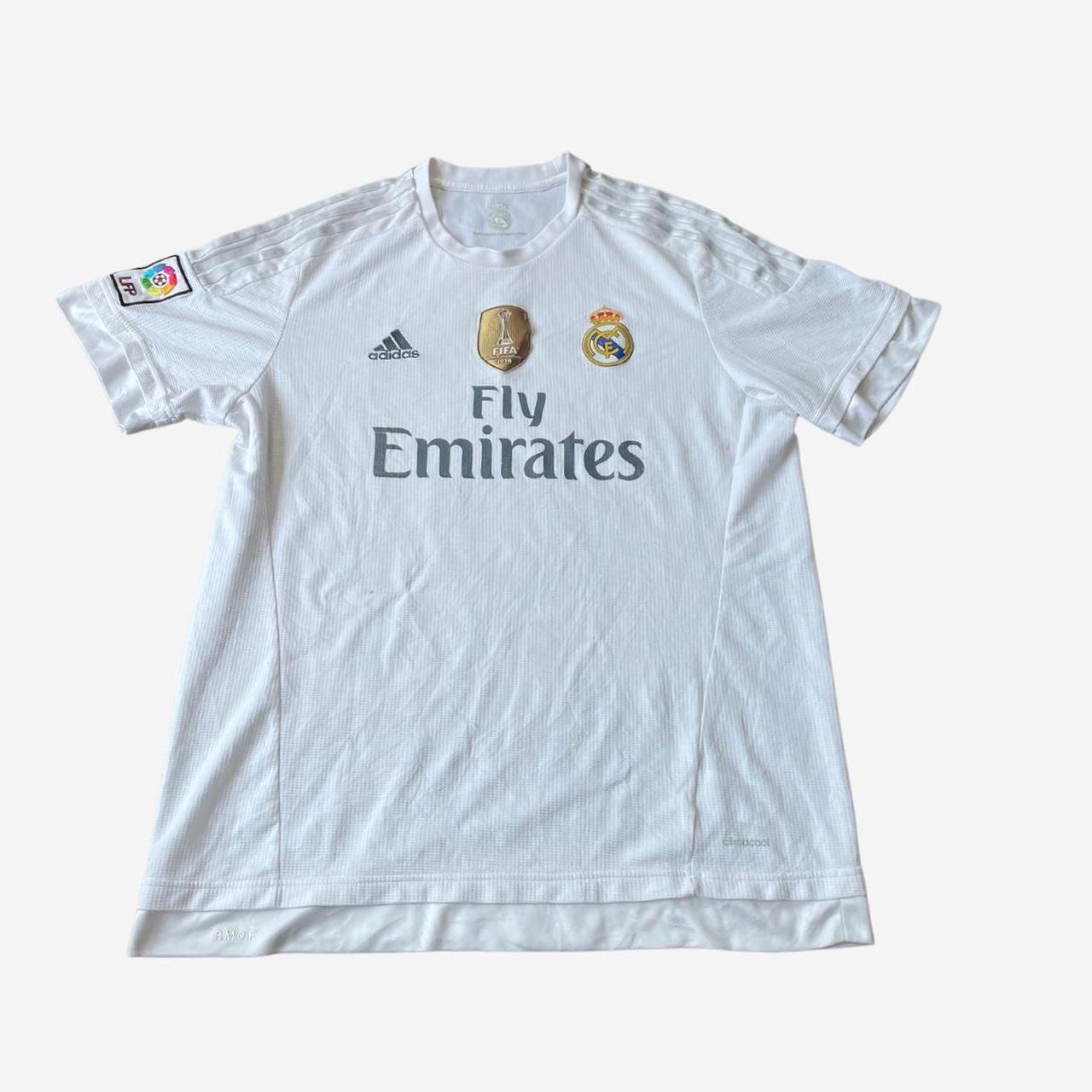 Real Madrid home football shirt 2015 2016 Adidas Depop