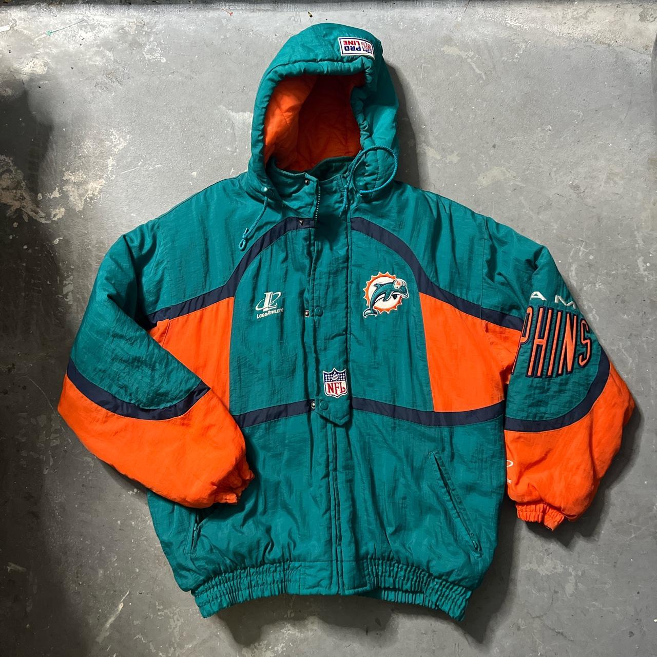 Miami Dolphins Vintage Starter Jacket - size L in - Depop