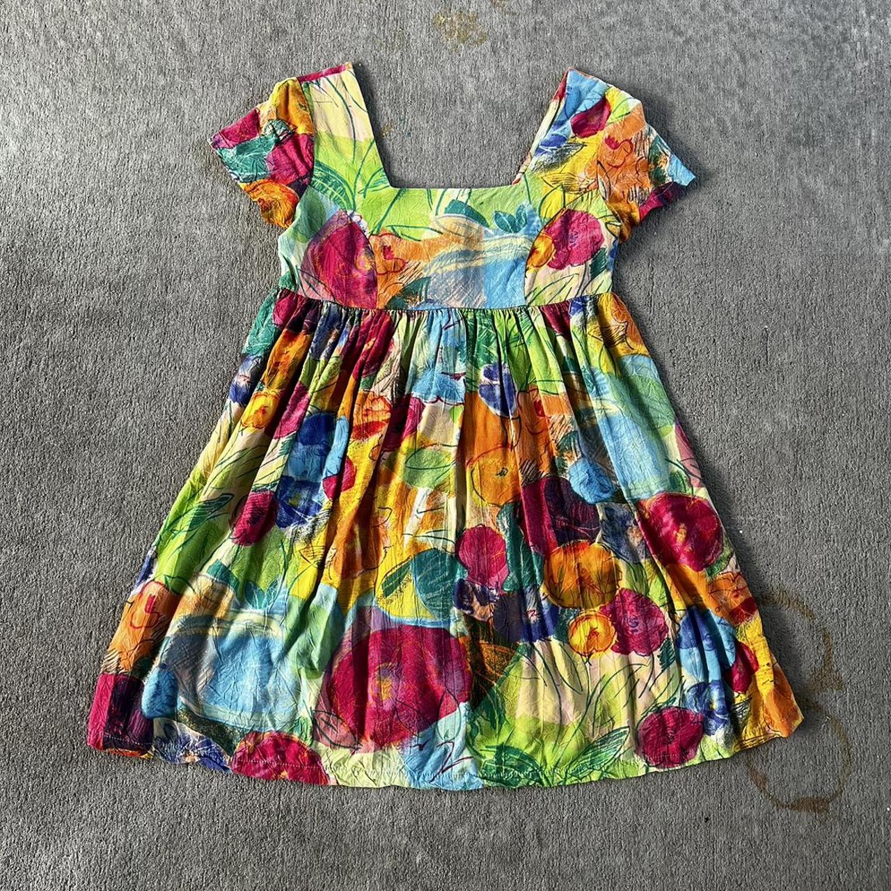 Rainbow Star Girls Handmade Dress By Wild Things Funky Little Dresses |  notonthehighstreet.com