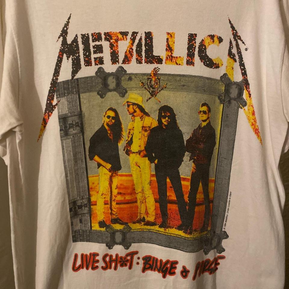 Vintage 1994 Metallica Live Shit: Binge & Purge tour... - Depop