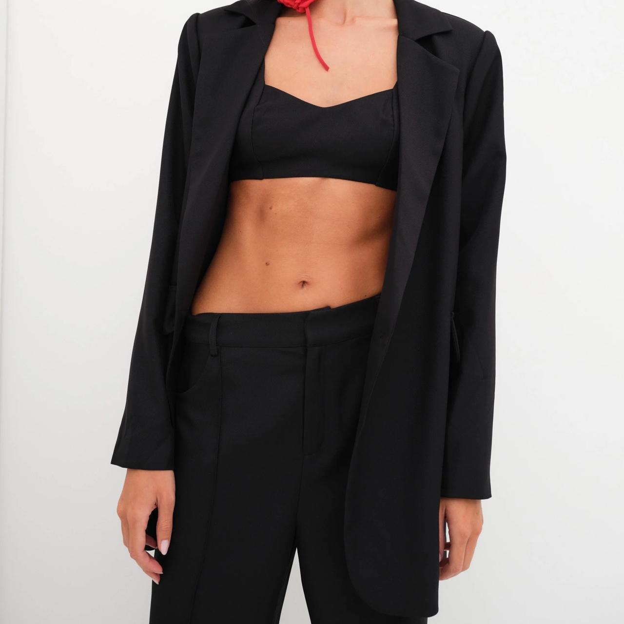 Black blazer with red lining best sale