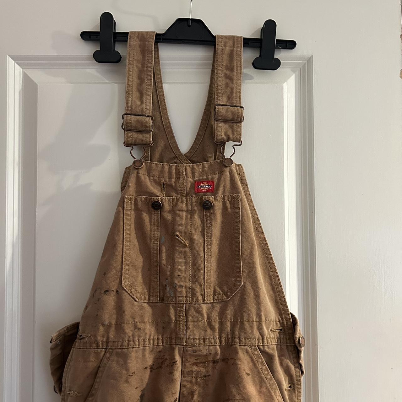 Dickies overalls, paint marks on them, size 6 I’m... Depop