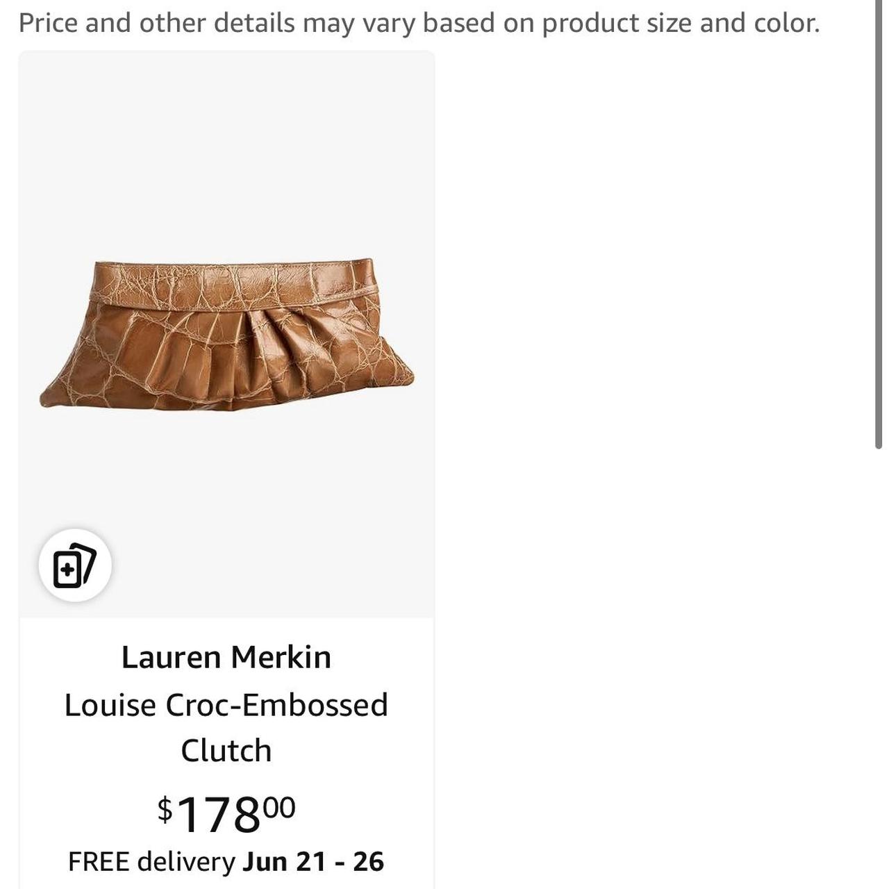 Lauren cheapest Merkin Maroon Clutch