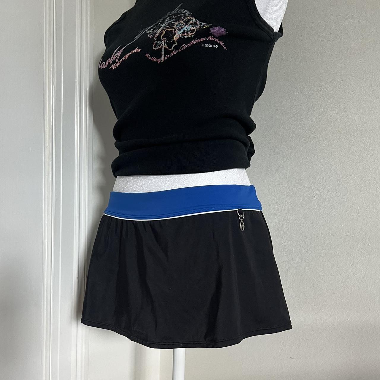 nike swim skirt black