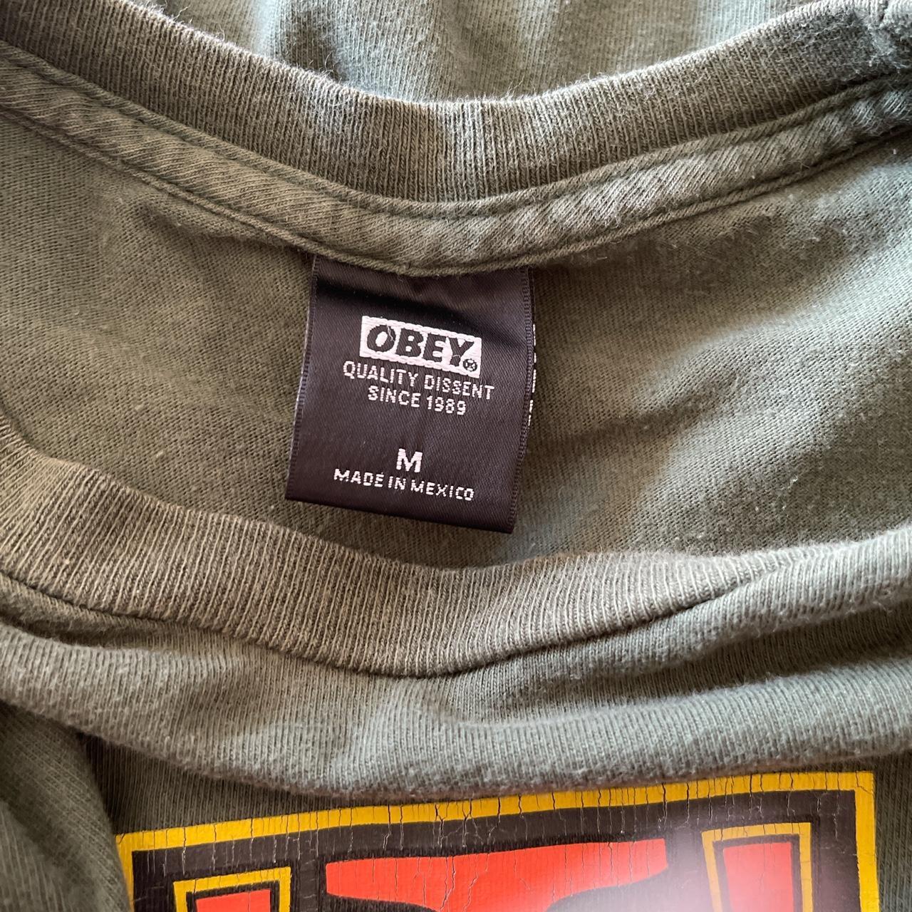 Obey Women's Green T-shirt (4)