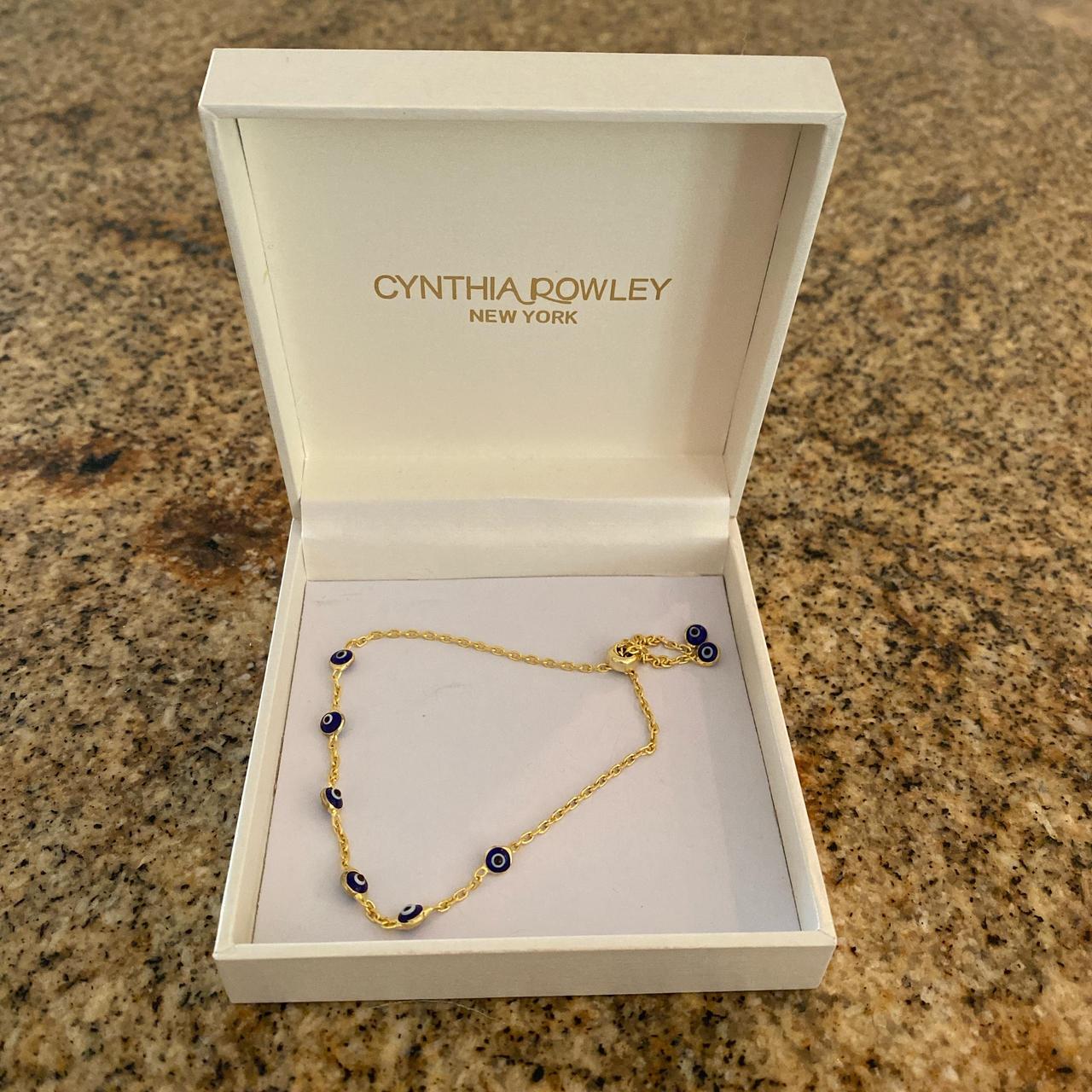 cynthia rowley bracelet gold plated sterling... - Depop