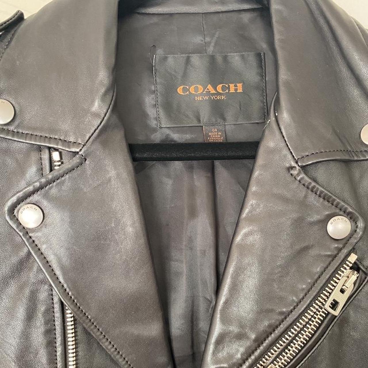Coach Women's Black Jacket | Depop