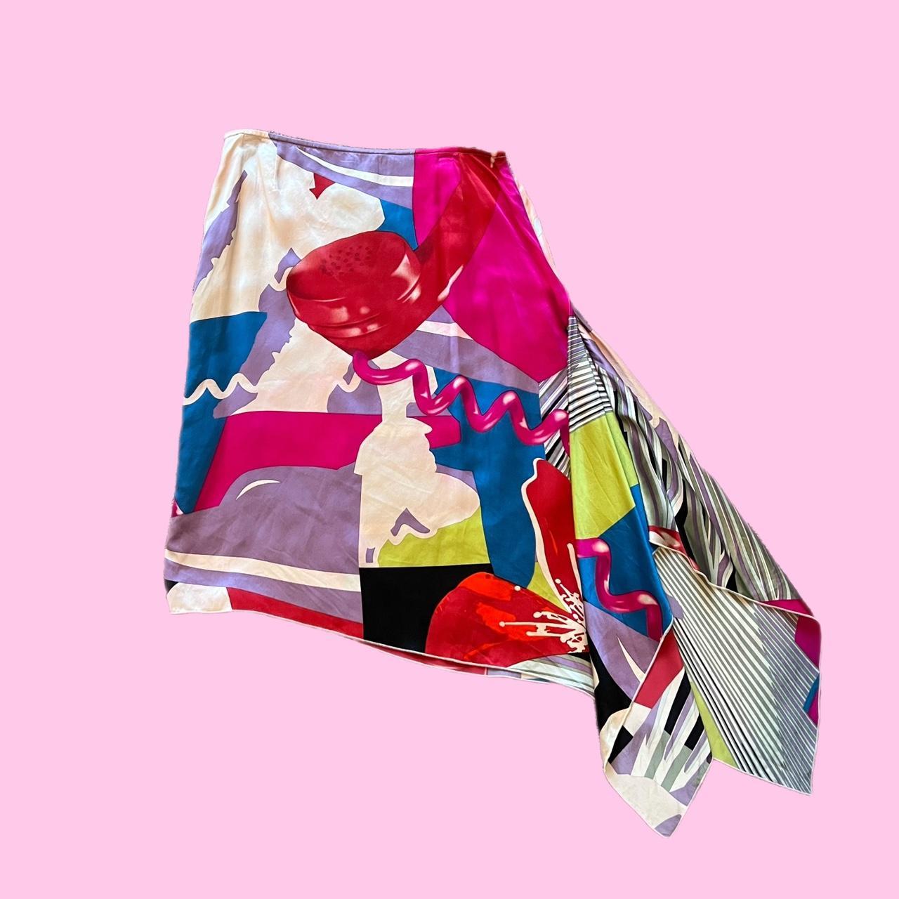 Christian Lacroix Women's Pink and Purple Skirt (2)