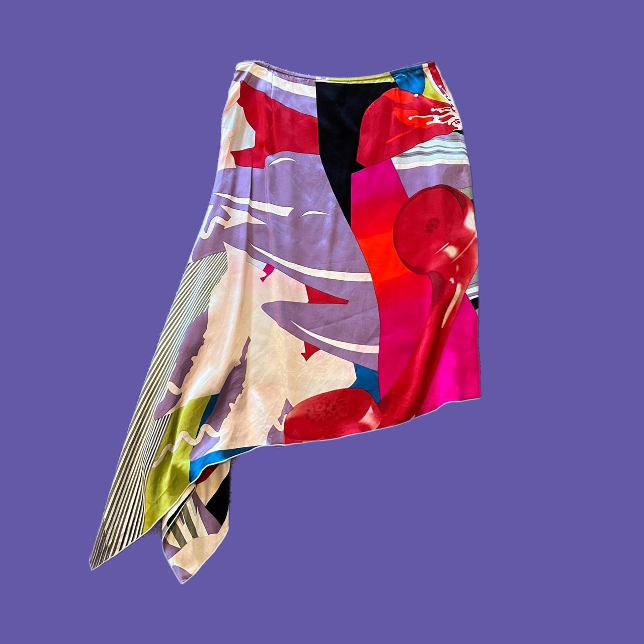 Christian Lacroix Women's Pink and Purple Skirt (4)