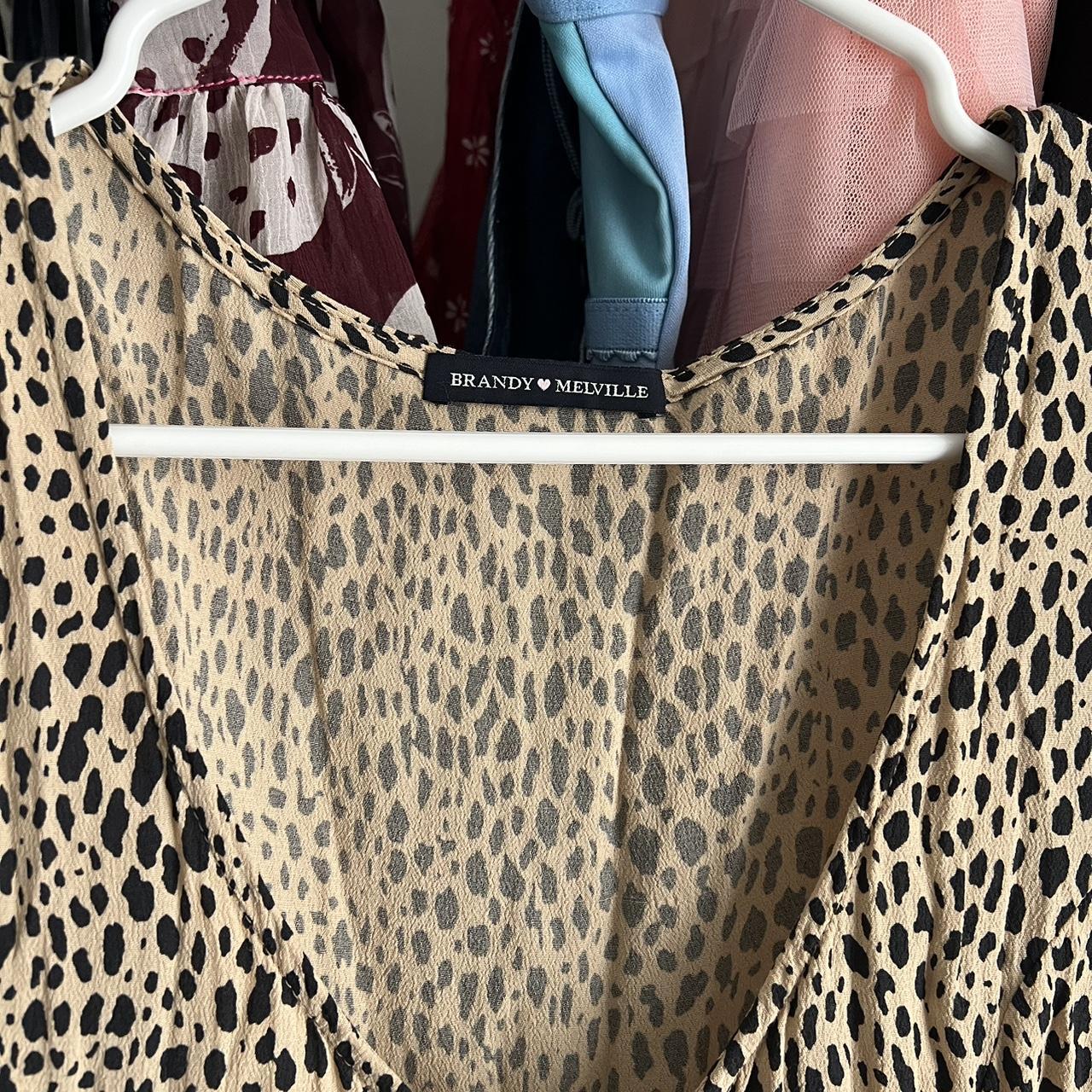 Brandy Melville BRANDY MELVILLE Cheetah Wrap Dress in Size Small