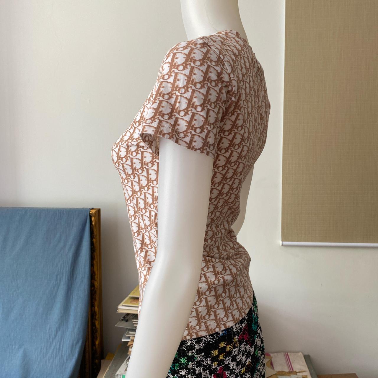 Vintage Christian Dior brown monogramme embroidered | Depop