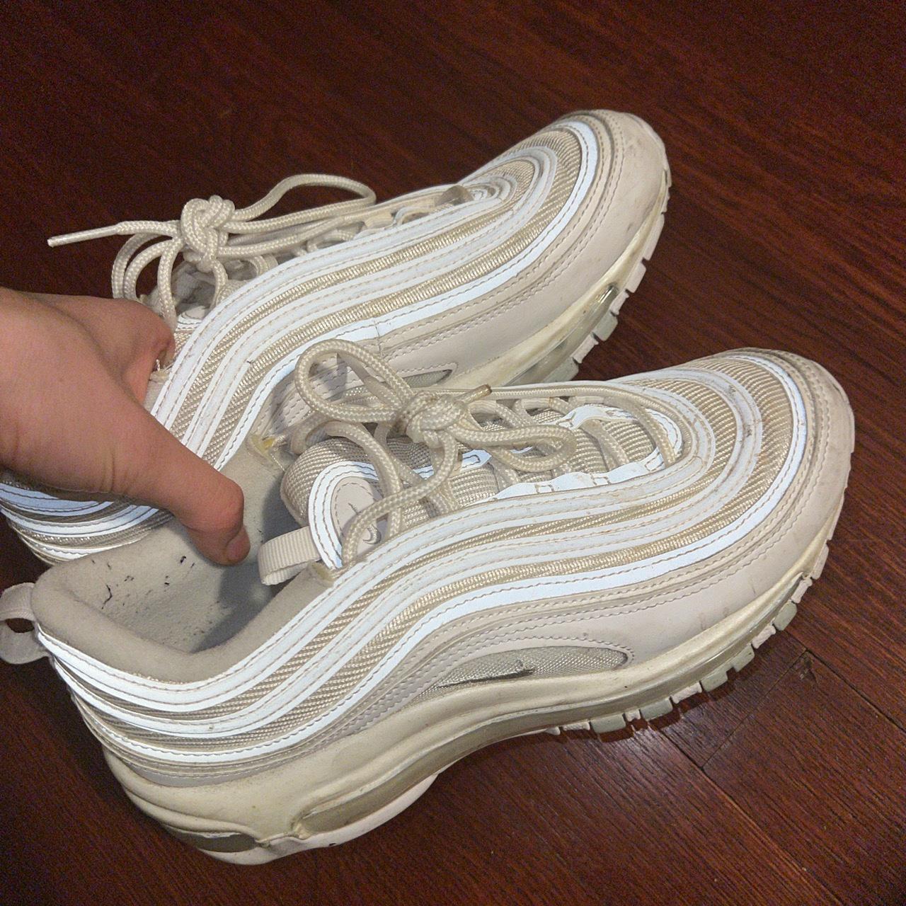 Air Max 97 White Nike Trainers Size Nike Air Max 97, Size 8, Very Light  $180 Online Depop