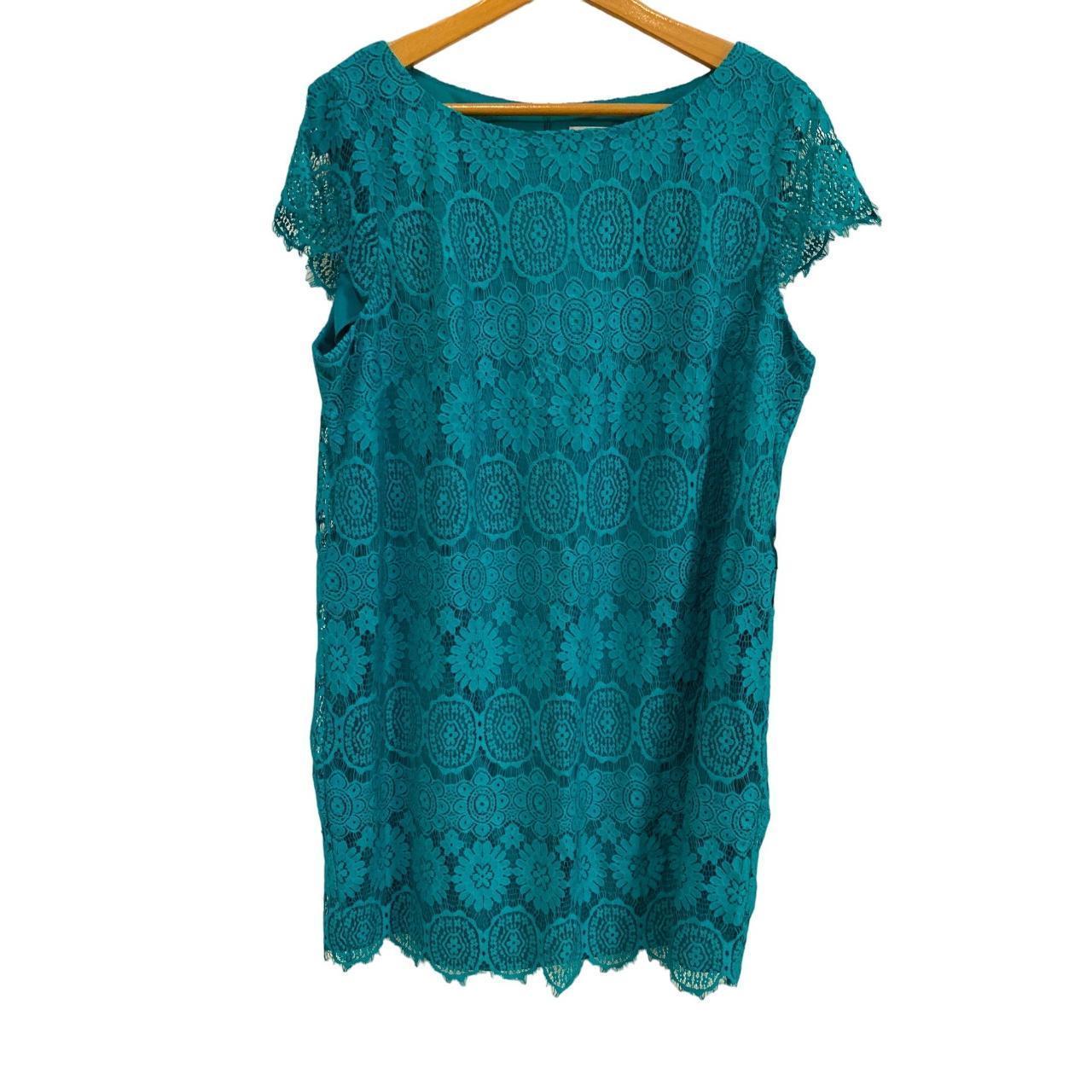 Eliza j 2024 green lace dress