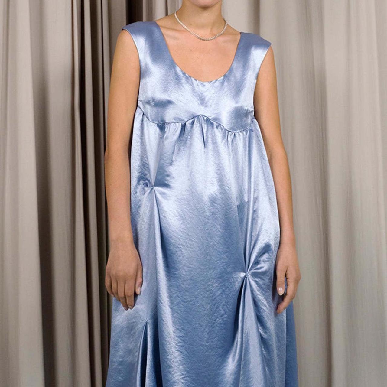 Eckhaus Latta Women's Blue and Grey Dress