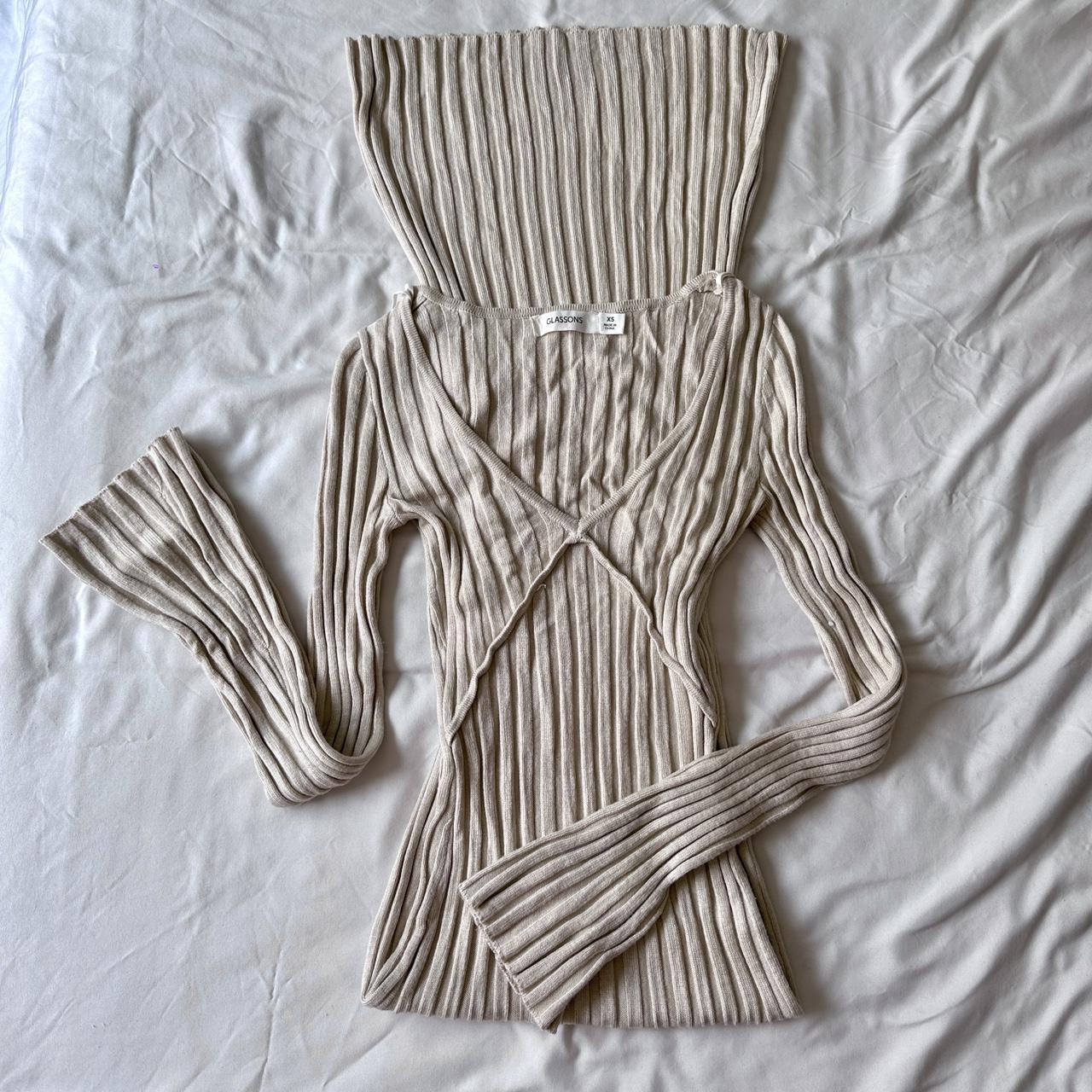 Glassons Cream Long Sleeve Maxi Dress (similar to... Depop