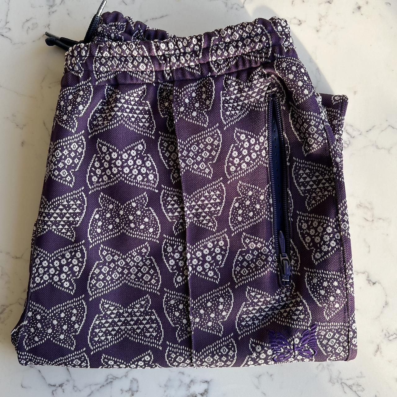 NEEDLES papillon jacquard butterfly track pants in - Depop