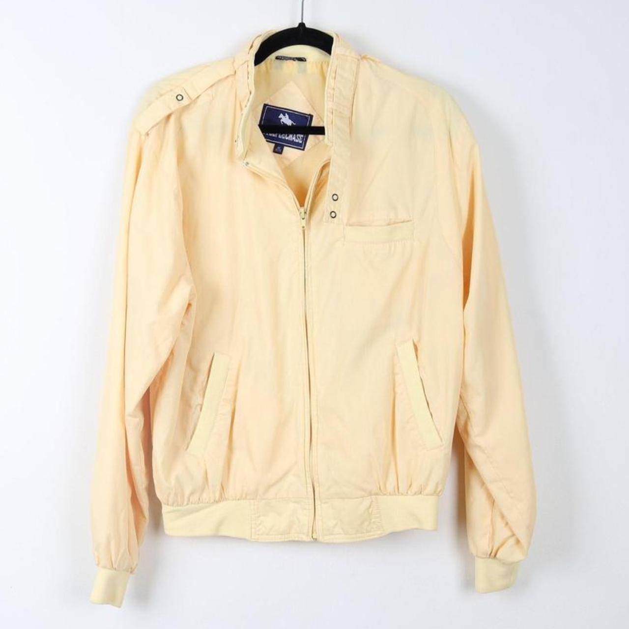 jacket with yellow strap