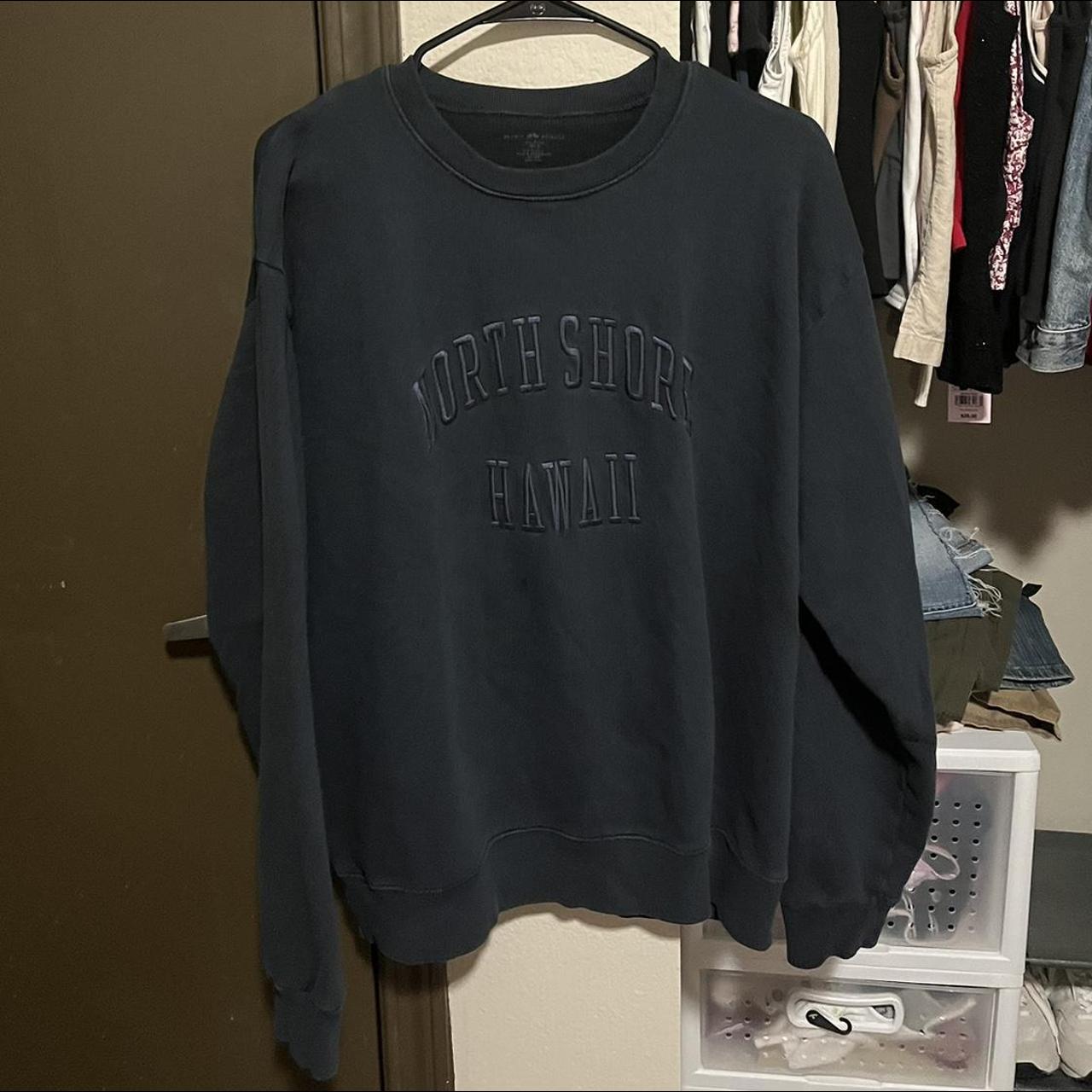 Brandy Melville monogram crewneck. Such a cute navy... - Depop